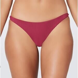 L*Space Pointelle Rib Camacho Classic Bikini Bottom S